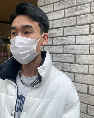 ショート メンズ 艶カラー/暖色カラー /透明感/ryutoのヘアスタイル