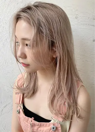 ミディアム カラー ヘアアレンジ 可愛いNo.1🌼 ／misakiのヘアスタイル