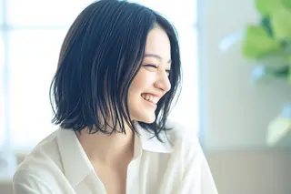 ミディアム 再現性ショートボブ 木又克美のヘアスタイル