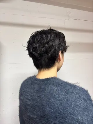 ショート パーマ メンズ 🩵似合わせカット SEIRA🩵のヘアスタイル