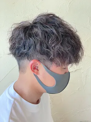 ショート パーマ メンズ メンズ特化/パーマ指 名No.1/百瀬太郎のヘアスタイル