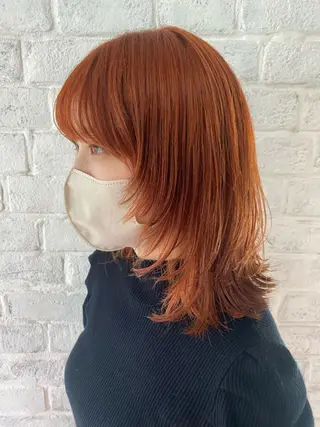 ミディアム カラー ヘアアレンジ GARDEN omotesando所属・タキウエ ナナホのヘアスタイル