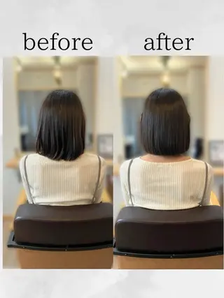 ミディアム 鈴木 久美子のヘアスタイル