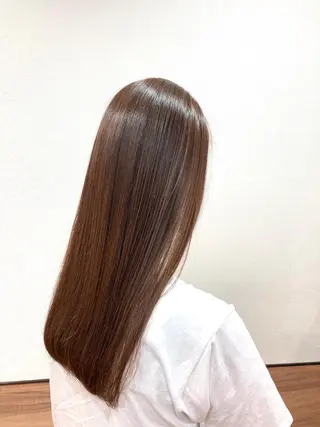 ロング カラー パーマ Annon プライベートサロンのヘアスタイル