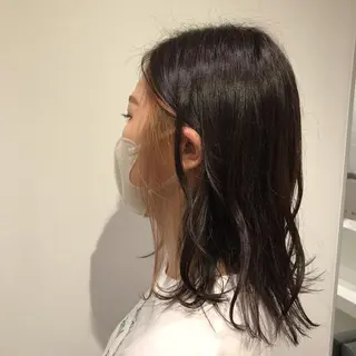 ミディアム カラー 【暖色カラー特化】 中山由梨のヘアスタイル