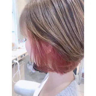 ショート カラー 髪質改善/茅ヶ崎 マツモト リョウのヘアスタイル