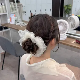 ロング ヘアアレンジ JUNSHIN🦋 ヘアセット／カラーのヘアスタイル