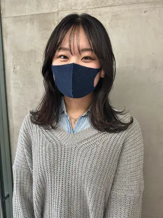 セミロング SALT WATER  恵比寿所属・SALTWATER AYARIのヘアスタイル