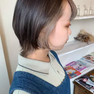 ショート ボブウルフ／ボブ Satsuki【名駅のヘアスタイル