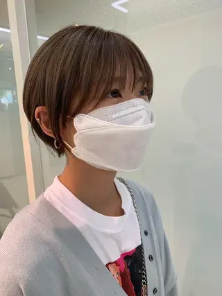 ショート 似合わせカラー/艶 髪質改善/ヨシザキのヘアスタイル