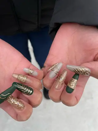 ロング ネイル Statice所属・YUNA FUKUDAのネイルデザイン