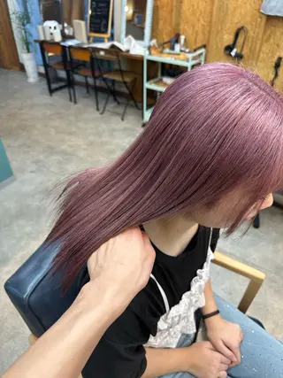 ミディアム ブリーチ屋さん/ブリ ーチ矯正🫧あずみのヘアスタイル