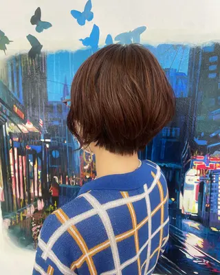 ミディアム 凪の 旅先のヘアスタイル