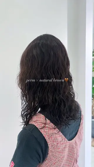 セミロング カラー 🖤:抜け感×大人 透明感カラー/Aoiのヘアスタイル