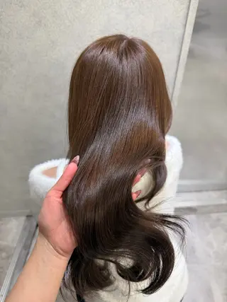 ロング 新宿/ハイトーン 韓国風/Narukaのヘアスタイル