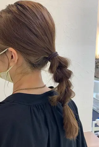 ミディアム カラー 似合わせカラー/艶 髪質改善/ヨシザキのヘアスタイル