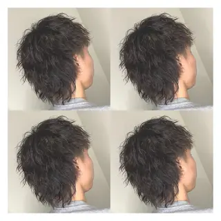 ショート カラー パーマ メンズ ange☞ soutaのヘアスタイル