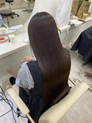 ロング 艶髪/縮毛矯正/ Core mikuaのヘアスタイル
