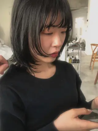 ミディアム MIGxLIG所属・けー ボブのヘアスタイル