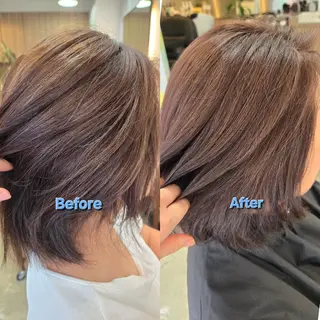 ミディアム カラー stoke TOKYO所属・野村 果音(カノン)のヘアスタイル