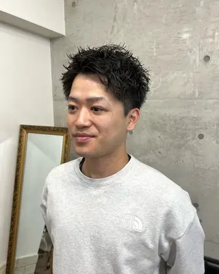 ショート パーマ メンズ Yui/メンズカラー /シャドウパーマのヘアスタイル