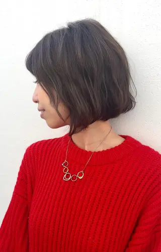 ミディアム パーマ 福地 礼奈のヘアスタイル