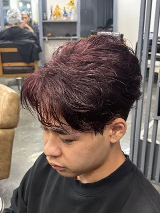 ショート パーマ メンズ KING of hair by NOISMメンズサロン梅田茶屋町店所属・茶屋町メンズサロン 小野湧翔のヘアスタイル