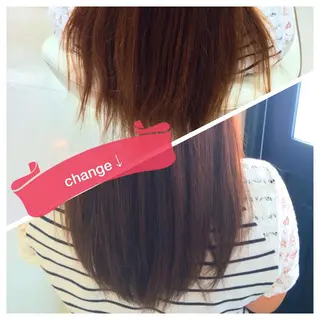 ミディアム セミロング ロング カラー LOVE N°21所属・Ｋ△Ｎ△♡かな ヘア&まつげのマツエク・マツパデザイン