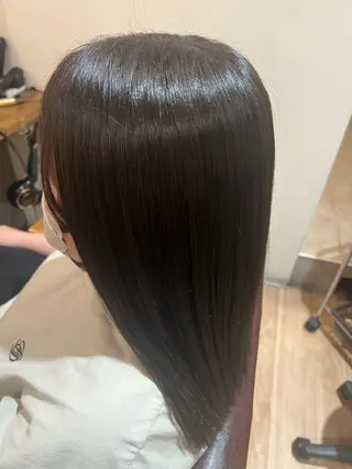 セミロング カラー たけだ れなのヘアスタイル