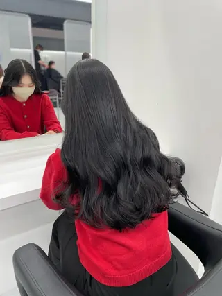ロング 🤍韓国トレンド ヘア🤍miku🤍のヘアスタイル