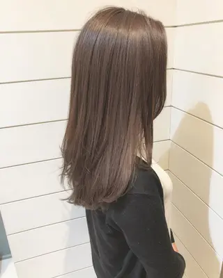 ミディアム カラー 渋谷/韓国風 西原直樹のヘアスタイル