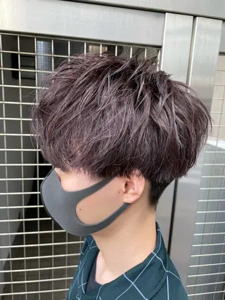 ショート カラー メンズ 【メンズ縮毛矯正】 田中秀斗のヘアスタイル