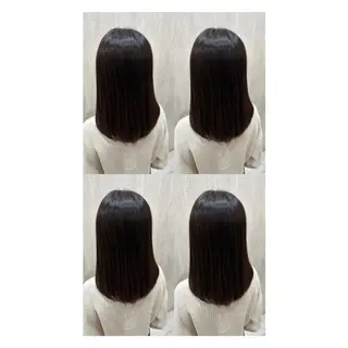 セミロング カラー 店長✨レイヤー✖️ 髪質改善✖️韓国ヘアのヘアスタイル