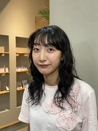ロング パーマ BASE hair所属・risa / base hairのヘアスタイル