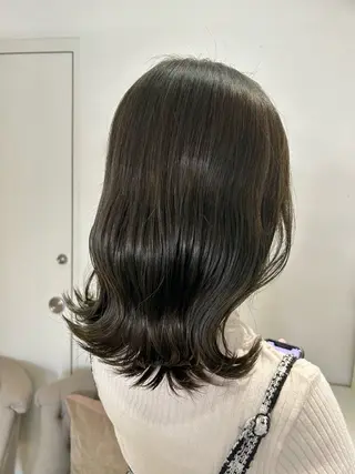 セミロング カラー ヘアアレンジ 吉水 彩乃 /ボブ/透明感カラーのヘアスタイル