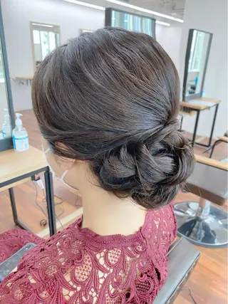 セミロング ヘアアレンジ GRANLUSSO 〜グランルッソ駅前店所属・木口 嘉美のヘアスタイル