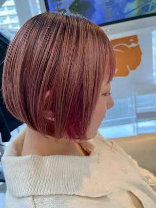 ショート カラー ヘアケアベースウィズ所属・柳川 玲也のヘアスタイル