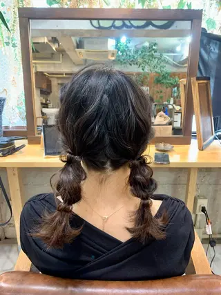 ミディアム ヘアアレンジ Hair Atelier P's 【ピース】所属・Kaori / P’s 渋谷のヘアスタイル