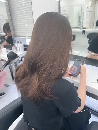 ロング 大人上品🤍透明感 ベージュ🤍REOのヘアスタイル