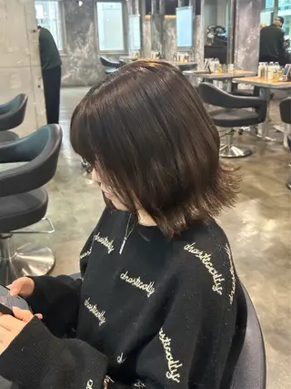 ミディアム カラー IS所属・横浜美容室/透明感 カラー/レイヤーのヘアスタイル