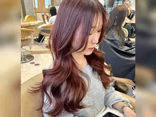 ロング カラー ヘアアレンジ ツヤ髪になりたい方へ 🩷柴田知亜希のヘアスタイル