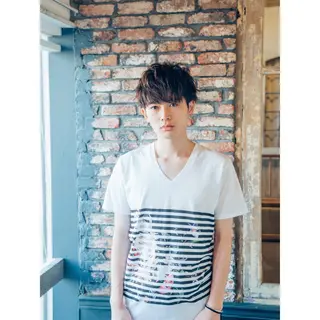 ショート パーマ メンズ (スタイリスト)牧 好美のヘアスタイル