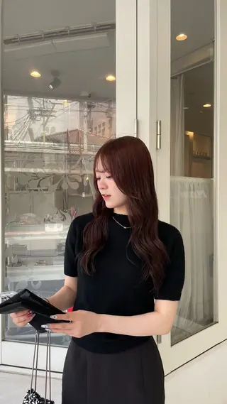 ロング カラー 北堀江/透明感カラー レイヤー/じゅきのヘアスタイル