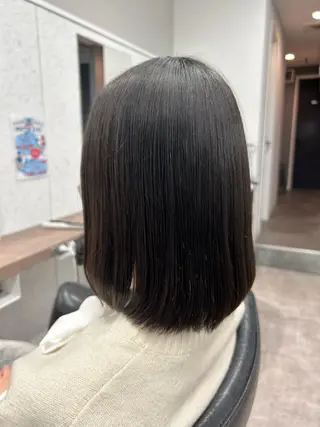 ミディアム ボブ/透明感カラー/ 髪質改善/🌙/ルナのヘアスタイル