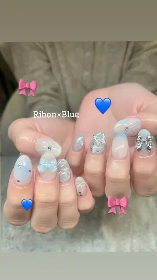 ミディアム LBnail.sae /おえかきネイルのネイルデザイン
