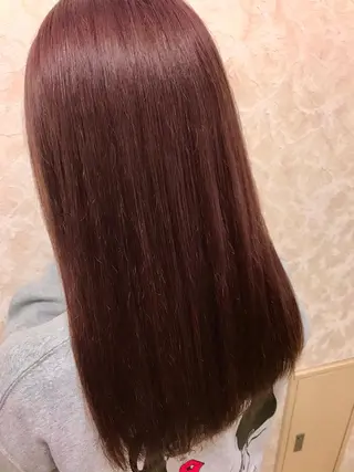 ミディアム カラー ブリーチ/髪質改善/ レイヤー/YUTO‎のヘアスタイル