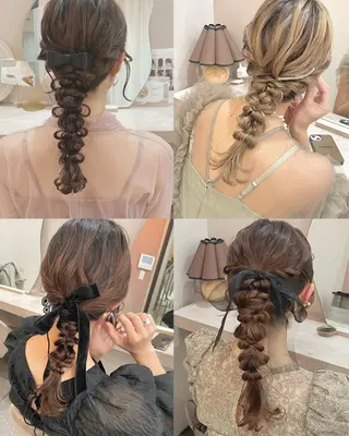 セミロング ヘアアレンジ Mila chihiroのヘアスタイル