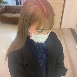 セミロング aoi ♡グレージュ ・ベージュカラーのヘアスタイル