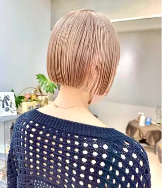 カラー RIN パーマ/暖色カラーのヘアスタイル