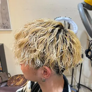 カラー パーマ メンズ 樽川翔/フェザーパー マ/シャドウパーマのヘアスタイル